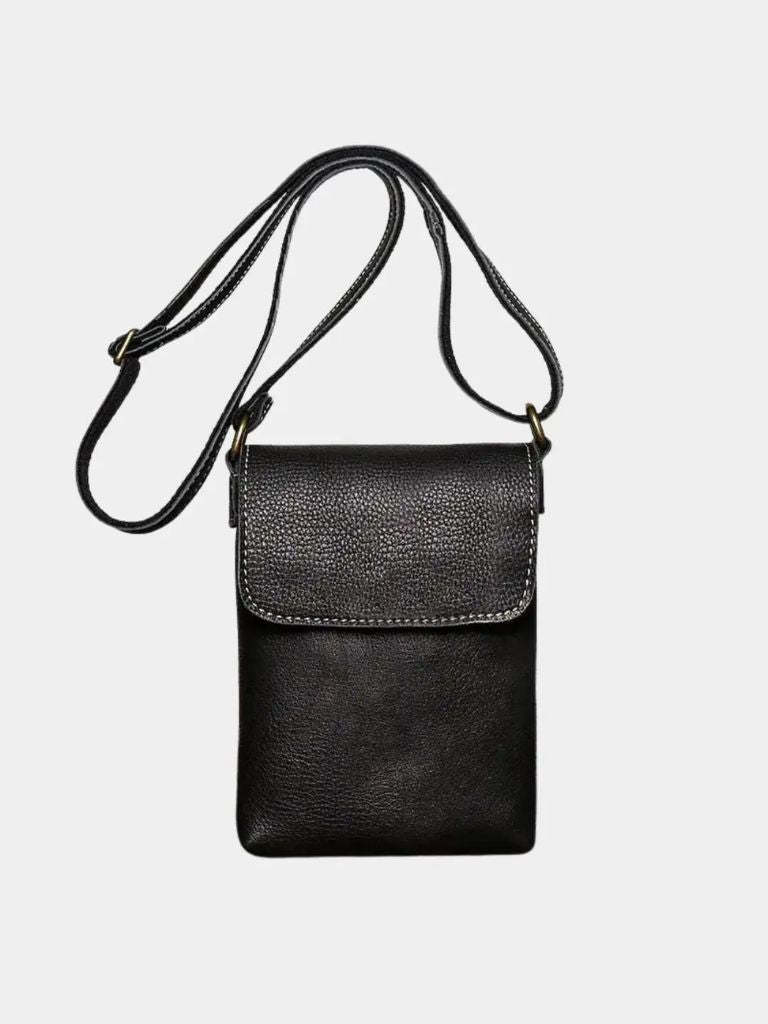 Męska mini torba skórzana na ramię