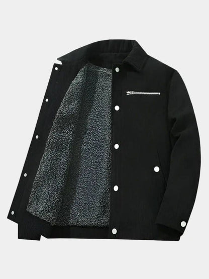 Minimalistyczna Kurtka Corduroy Sherpa
