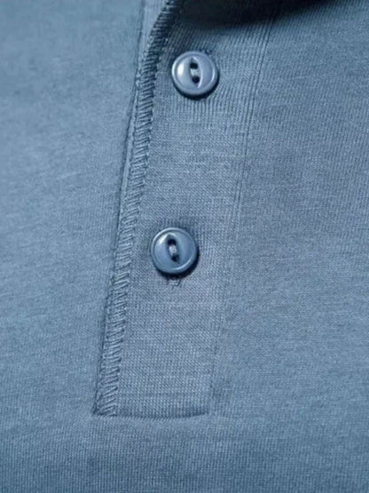 Minimalistyczna Koszulka z Długim Rękawem i Dekoltem Henley