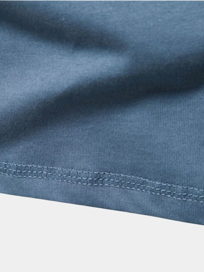Minimalistyczna Koszulka z Długim Rękawem i Dekoltem Henley