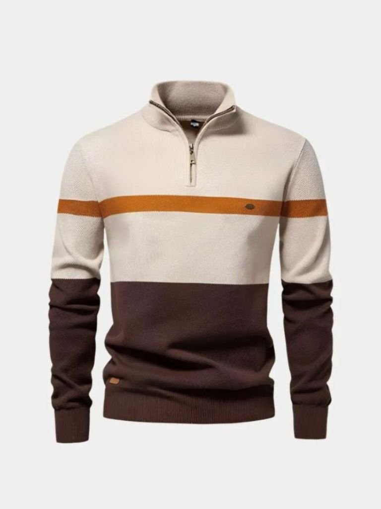 Sweter z zamkiem ćwierć