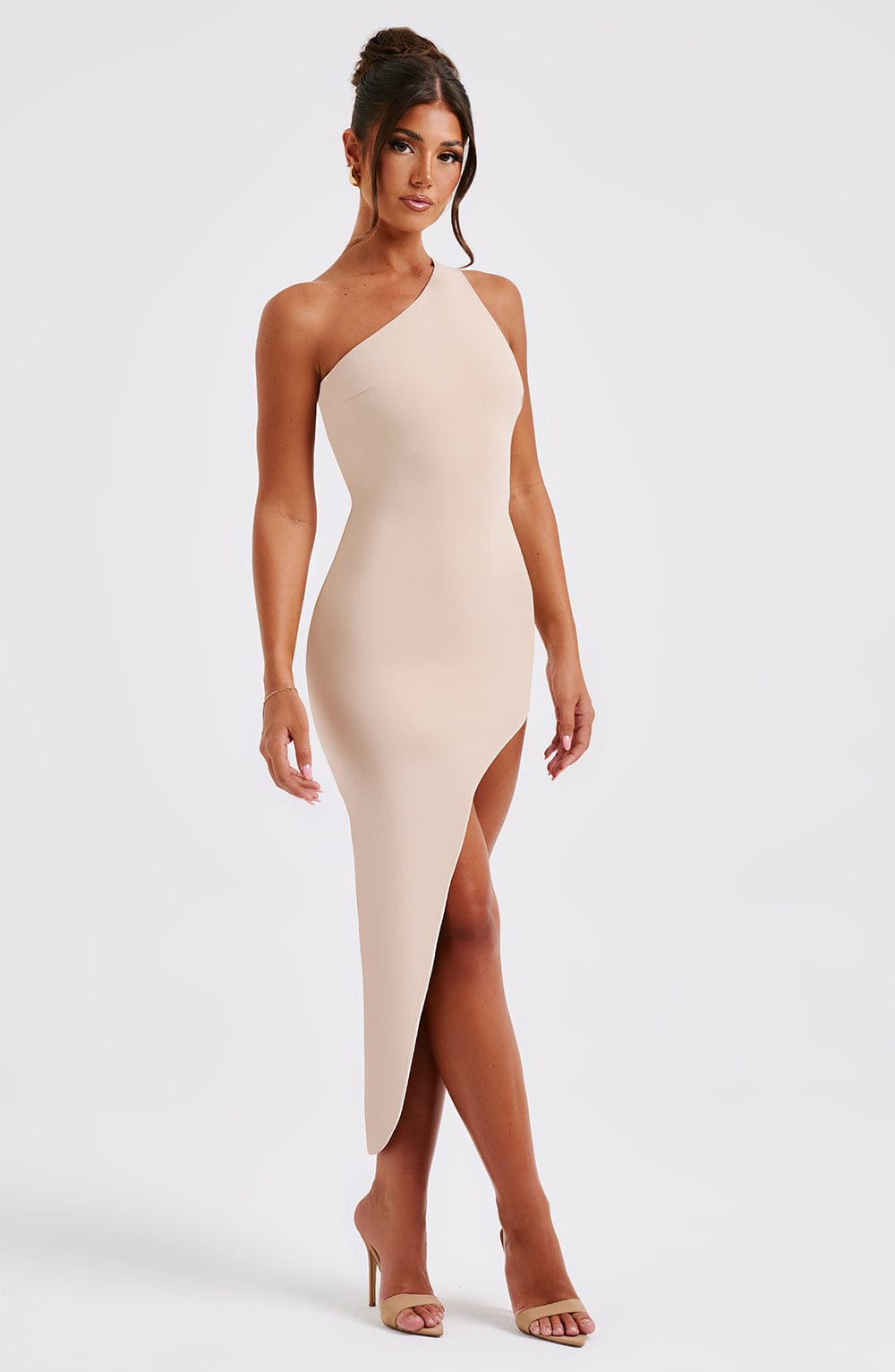 Sukienka Saffira Midi - Nude