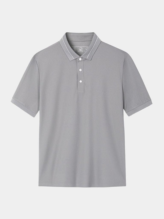 Polo w kolorze Stalowym Szarym
