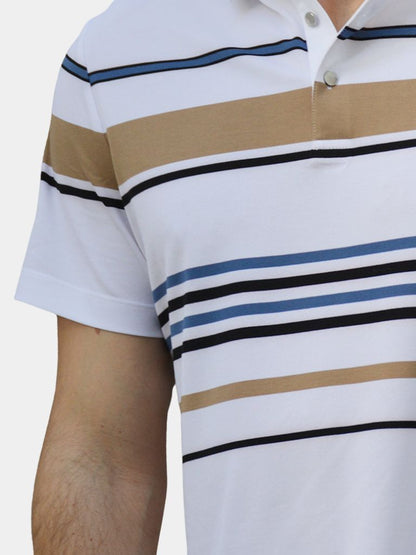 Polo w paski zachodu słońca