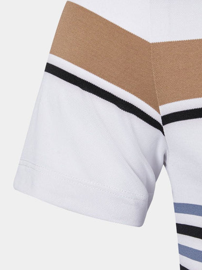 Polo w paski zachodu słońca