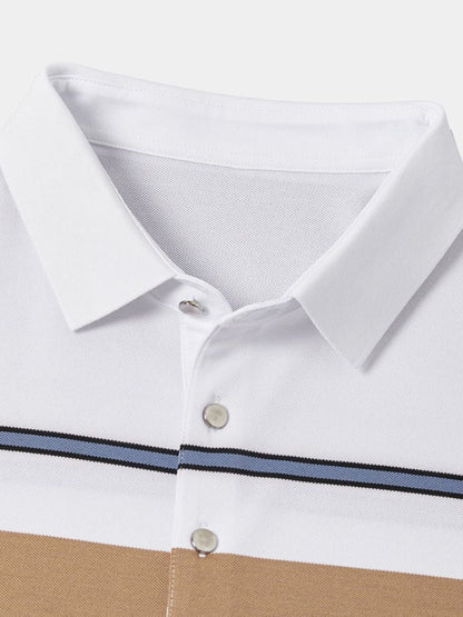 Polo w paski zachodu słońca