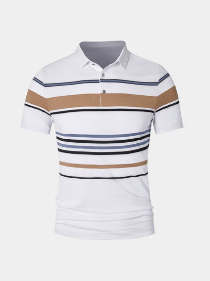 Polo w paski zachodu słońca
