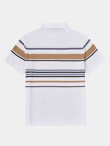 Polo w paski zachodu słońca