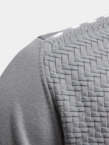 Knitted Cardigan with V-Neck