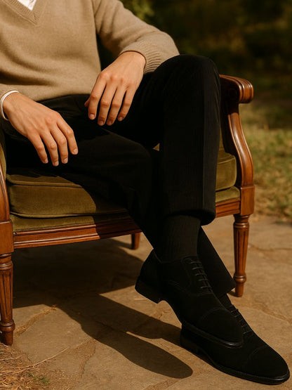 Buty Derby Velvet Monarch